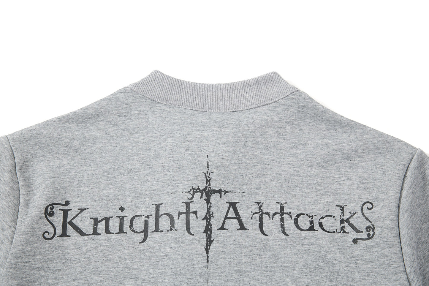 High-Neck Knight Graphic Short Sleeve Polo Shirt WN25839