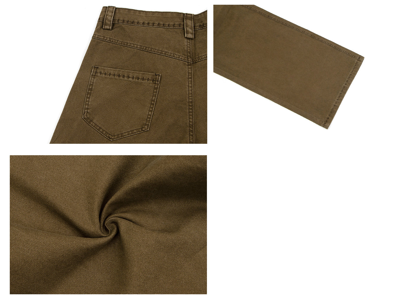 Washed Dirty Panel Wide Leg Cargo Pants WN26264