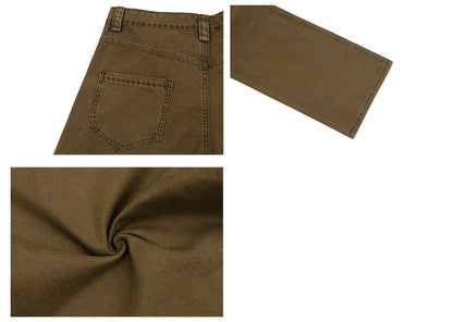 Washed Dirty Panel Wide Leg Cargo Pants WN26264