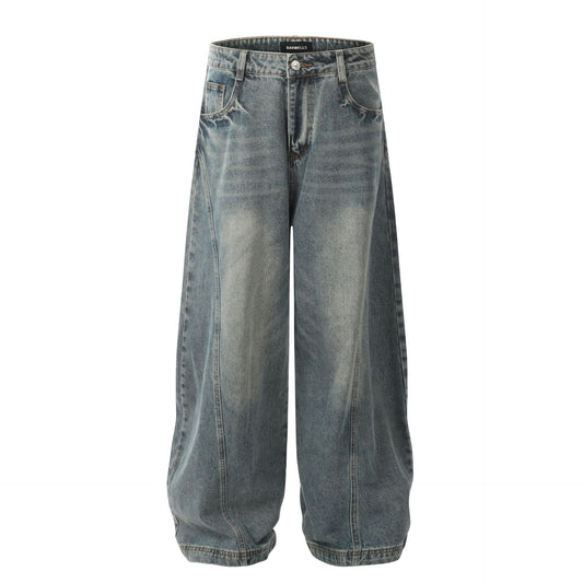 Washed Denim Jeans WN12831