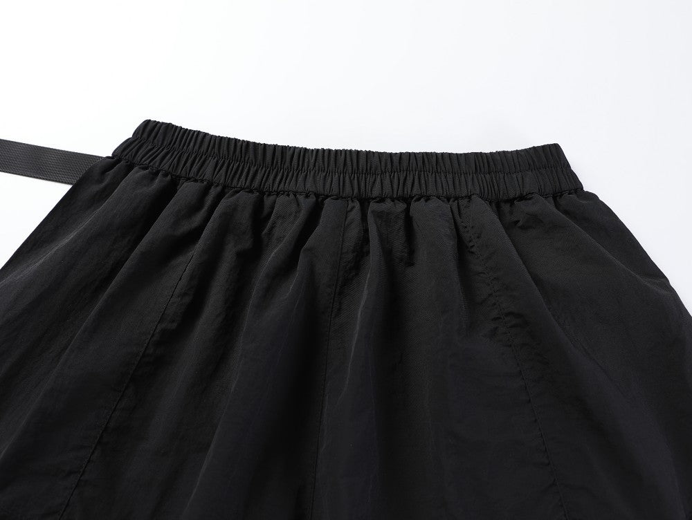Utility 3D Pocket Wide Leg Cargo Half Pants WN27888