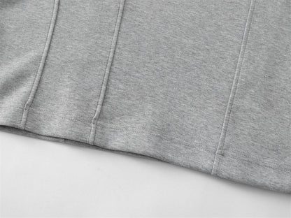 3D Tailoring Stud Letter Embroidery Short Sleeve T-Shirt WN26933