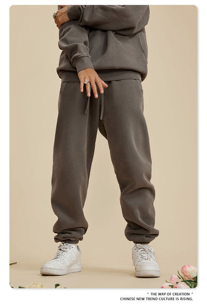 Wide-leg Washed Sweatpants WN6462