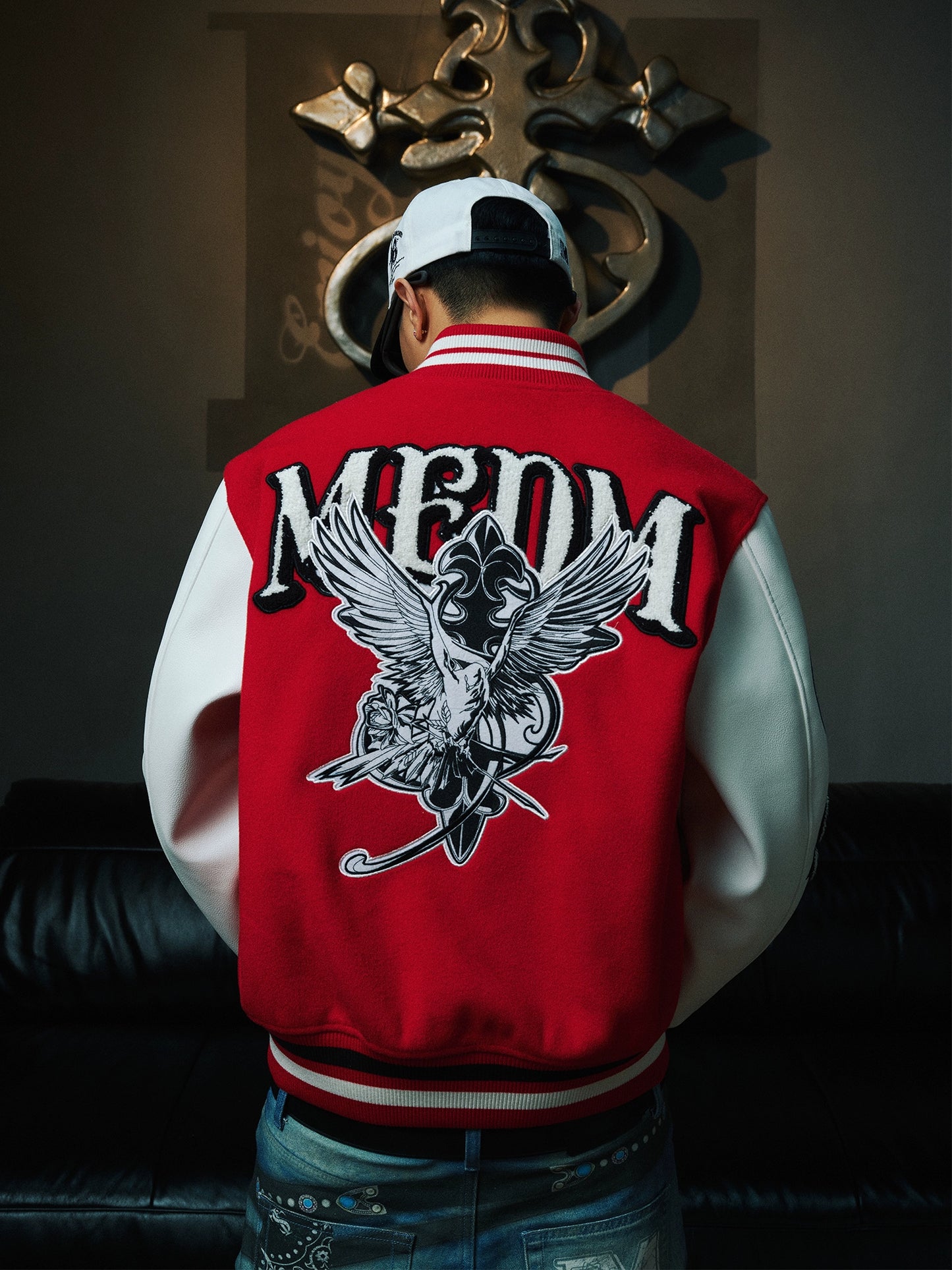 Print Baseball Jacket WN12015