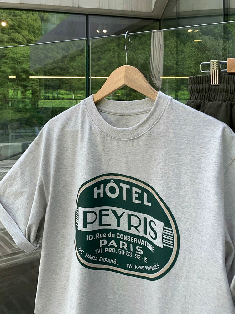 Letter Print Oversize Short Sleeve T-Shirt WN20258