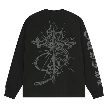 Embossed Long Sleeve T-Shirt WN12002