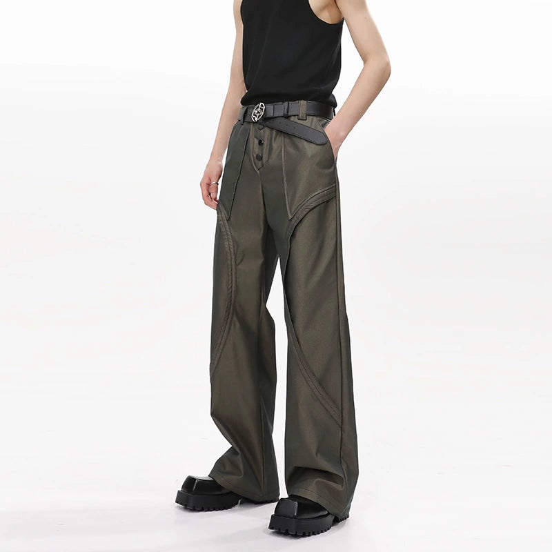 Patchwork Drape Trousers WN10291