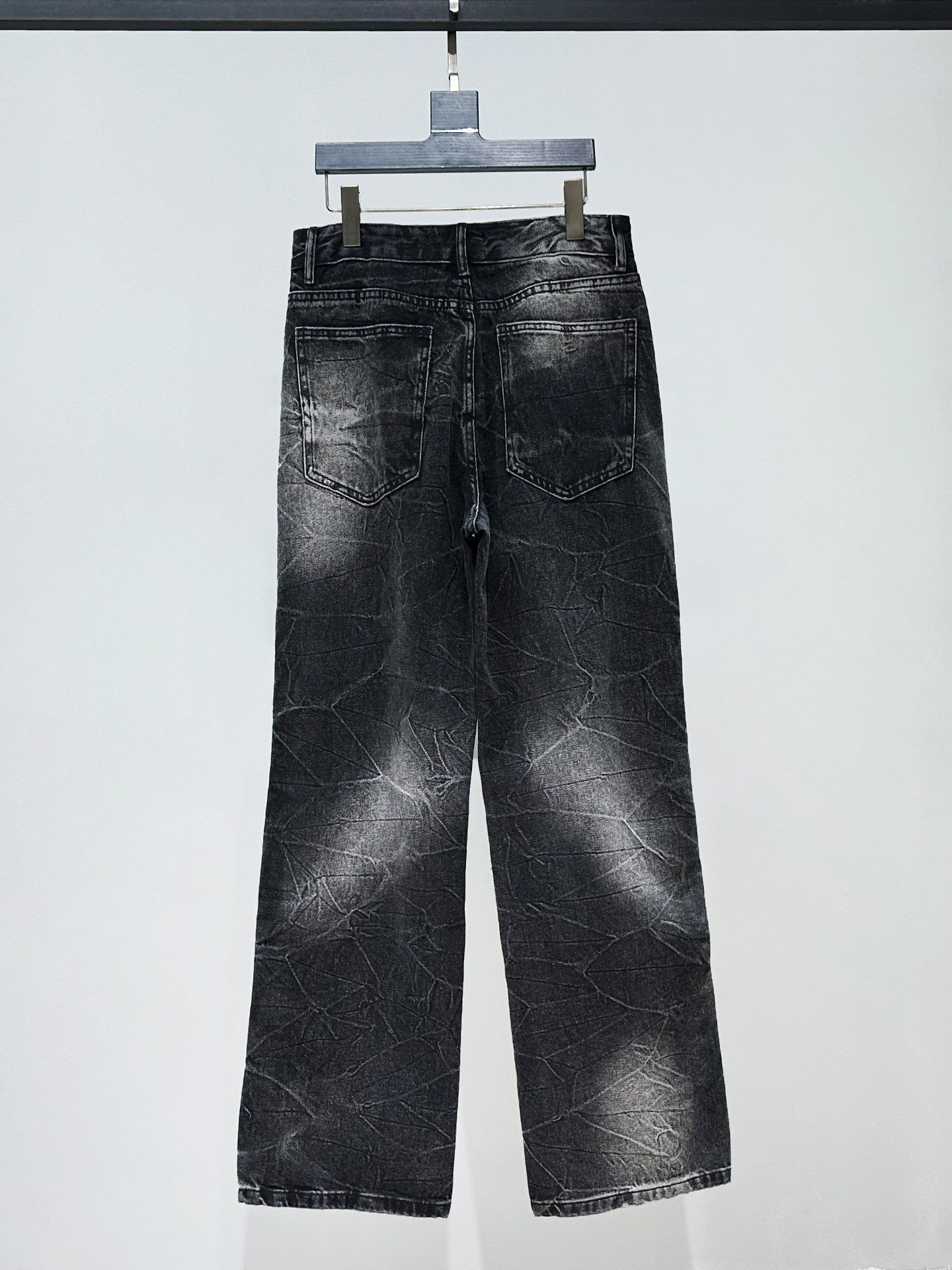 Washed Denim Jacket & Wide Leg Denim Jeans Setup WN23877