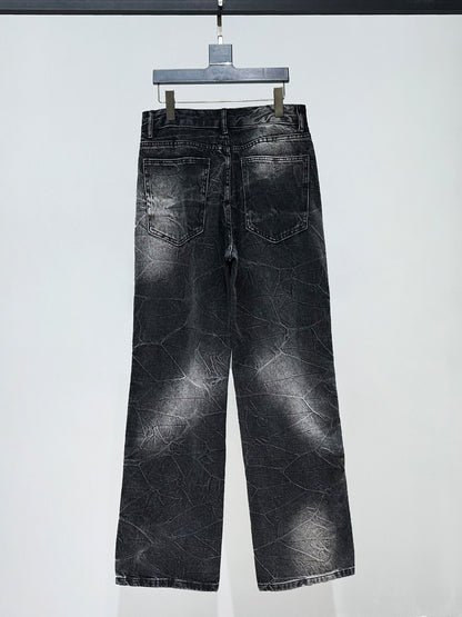 Washed Denim Jacket & Wide Leg Denim Jeans Setup WN23877