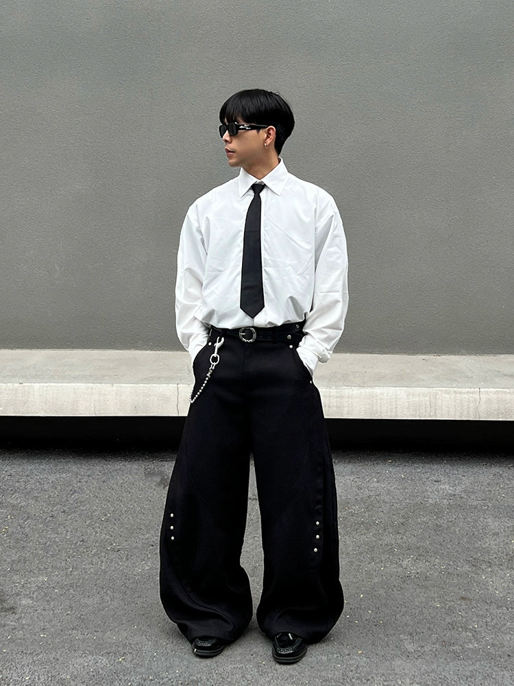 White Color Long Sleeve Shirt WN19489