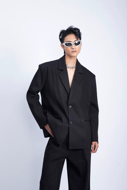 Oversize Tailored Jacket & Tuck-in Trousers Setup WN9232