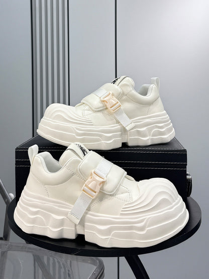 Strap Buckle Chunky Sole Sneakers WN24588