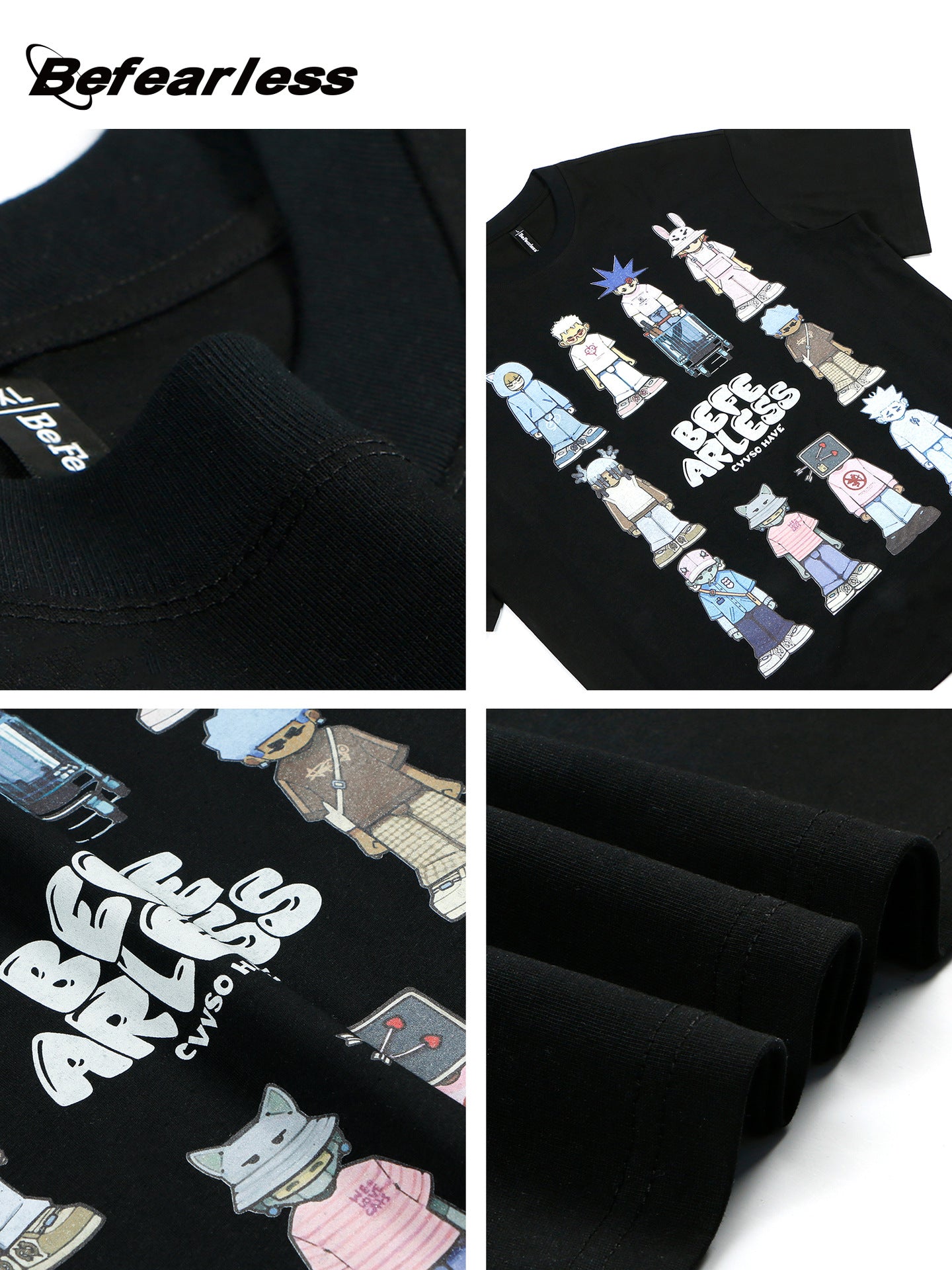 Character Graphic Letter Print Short Sleeve T-Shirt WN26200