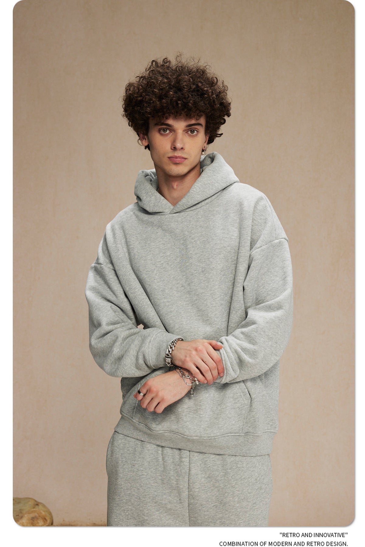 Oversize Plain Hoodie WN9968