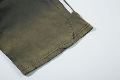 Gradient Wash Damage Short Sleeve T-Shirt WN16143