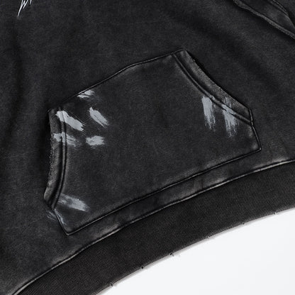 Heavyweight Washed Fleece Lining Pullover Hoodie WN25682