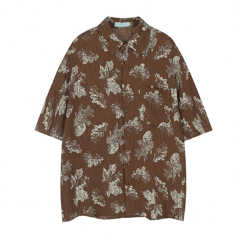 Hawaiian Style Casual Short Sleeve Shirt WN4933