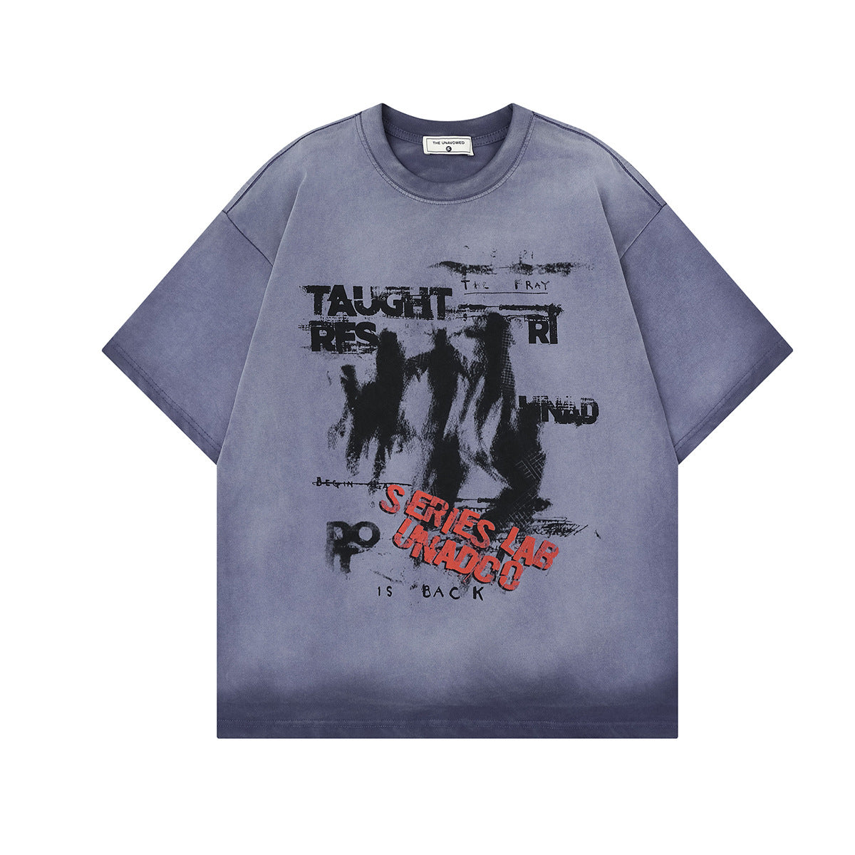 Dark Graffiti Print Short Sleeve T-Shirt WN25467