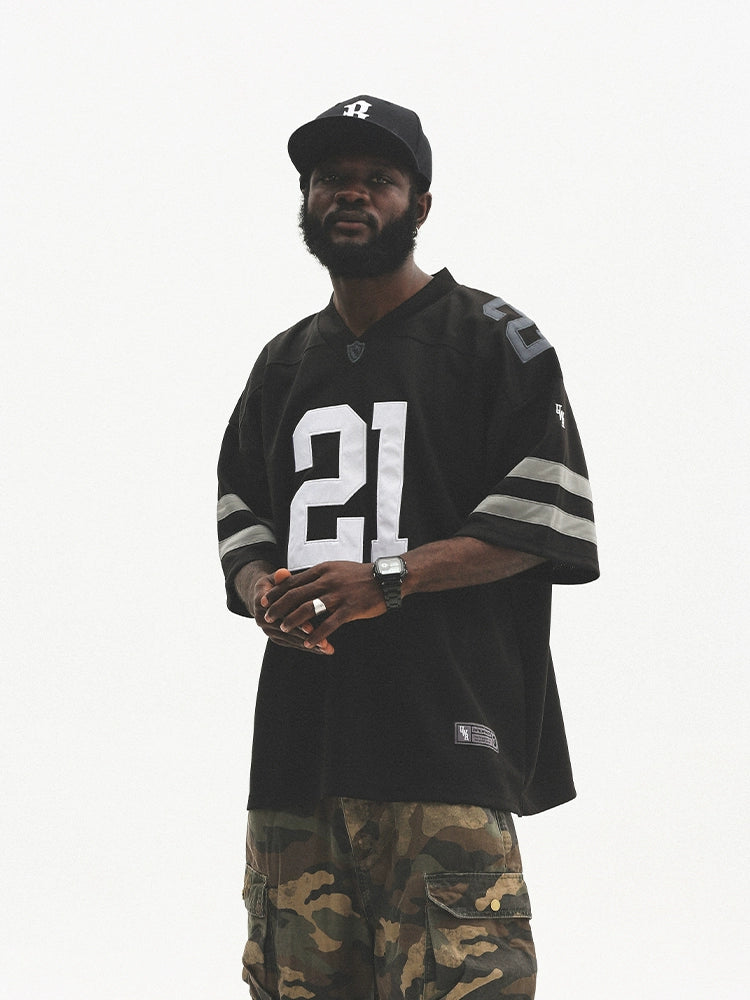 Graphic Letter Design Oversize Sporty Short Sleeve T-Shirt WN17778