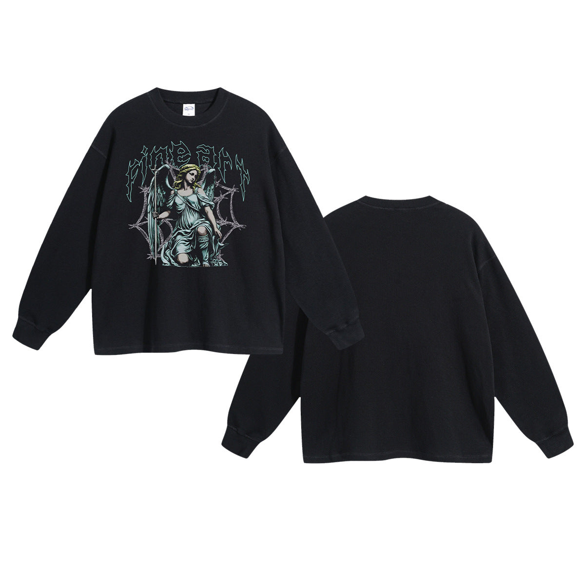 Digital Print Round Neck Long Sleeve T-Shirt WN10006