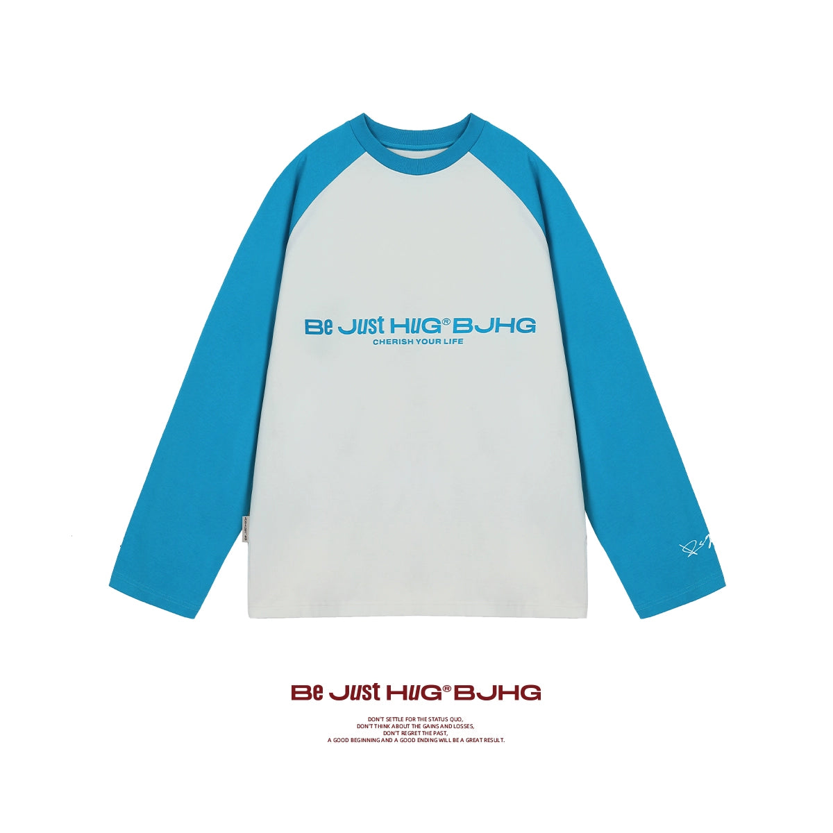 Letter Print Oversize Raglan Long Sleeve T-Shirt WN9725