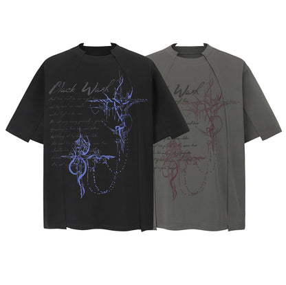 Irregular Design Oversize Short Sleeve T-Shirt WN15098