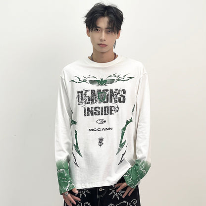 Dark Style Design Long Sleeve T-Shirt WN24272