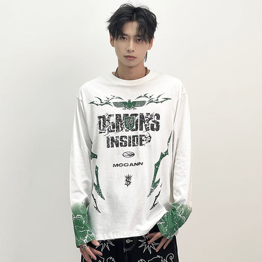 Dark Style Design Long Sleeve T-Shirt WN24272