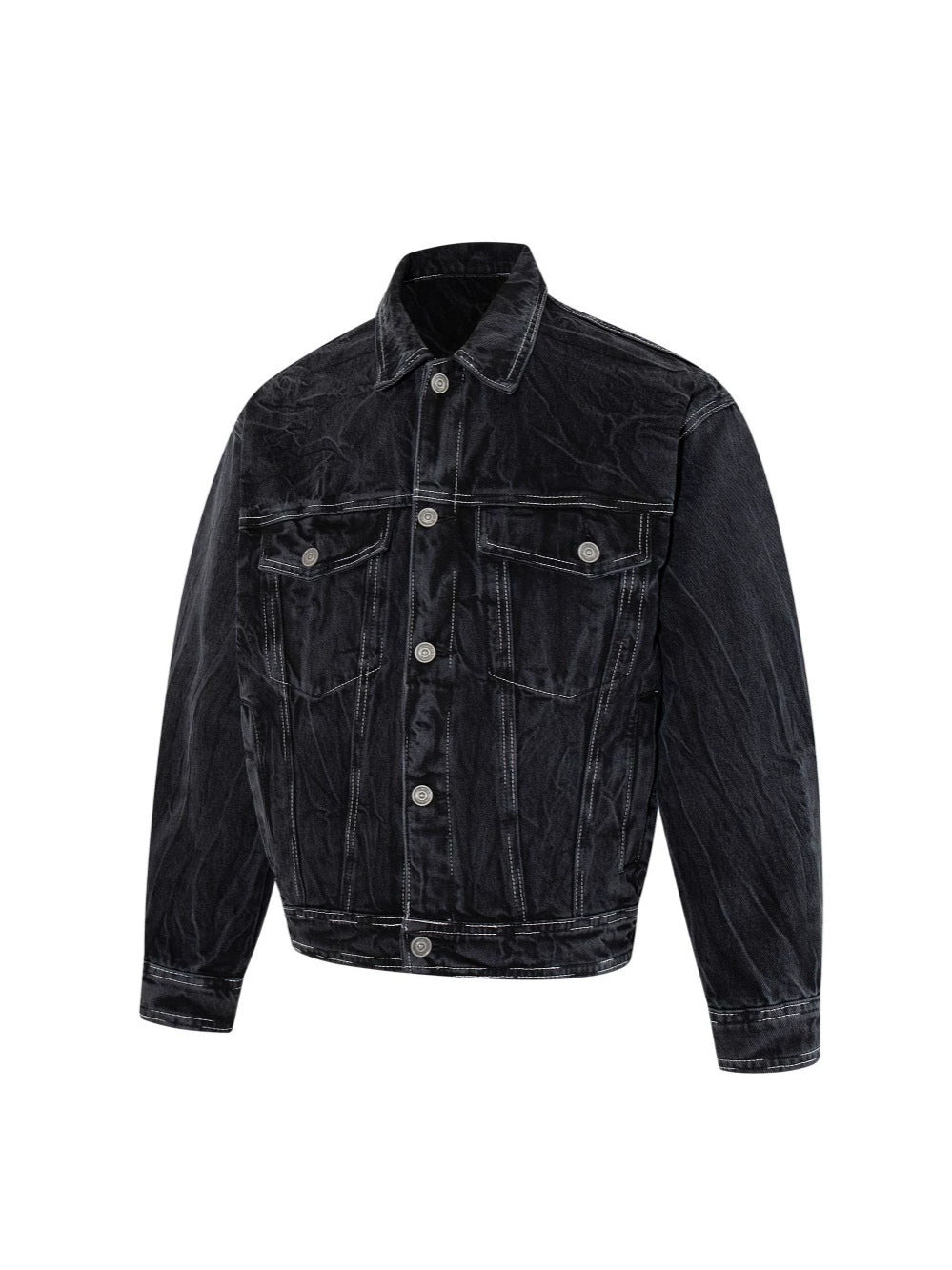 Washed Pocket Detail Denim Jacket WN27964