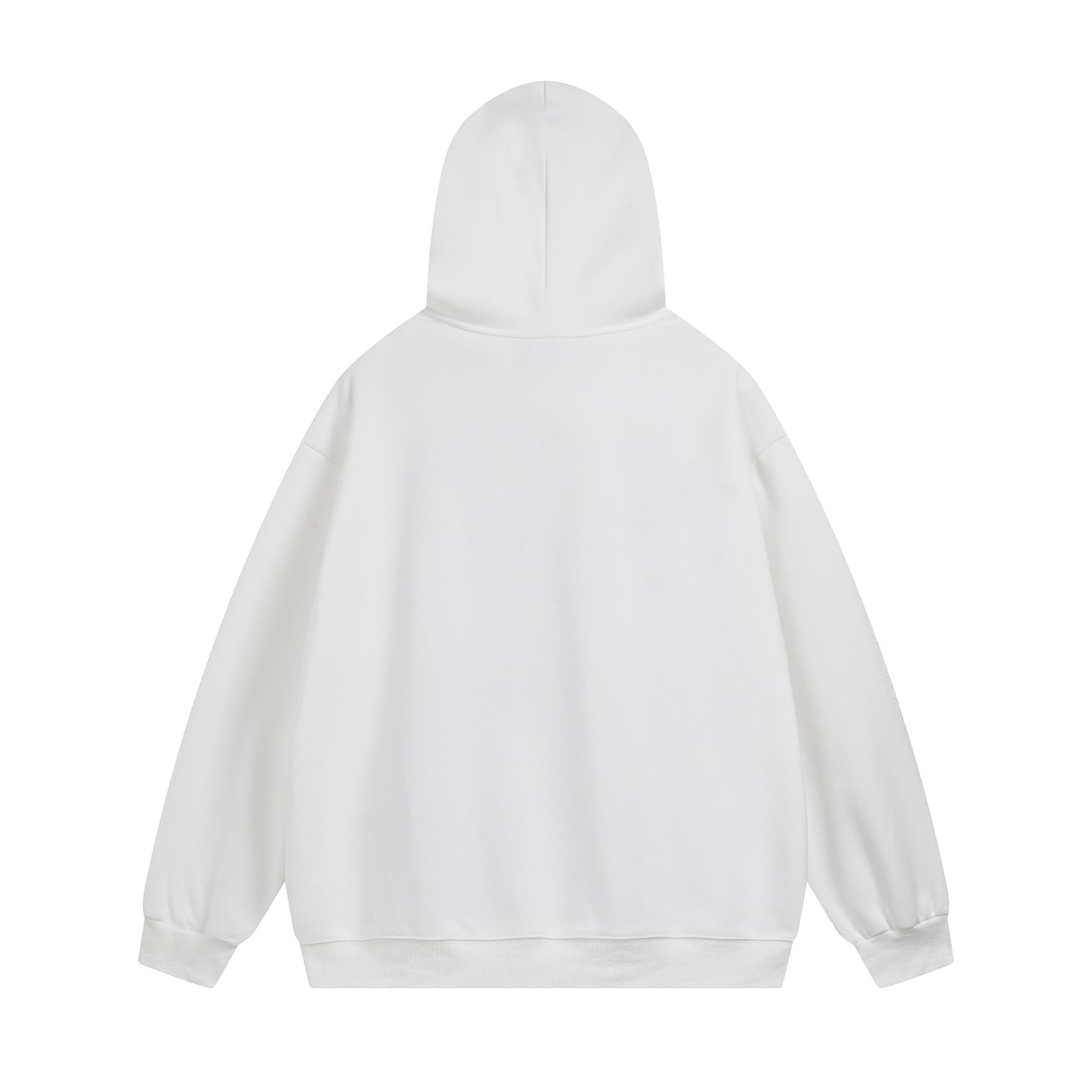 Washed Gradient Letter Print OverSize Pullover Hoodie WN11464