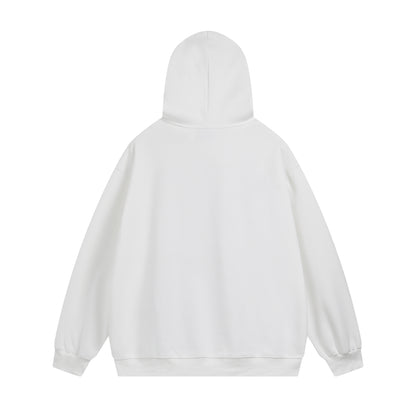 Washed Gradient Letter Print OverSize Pullover Hoodie WN11464