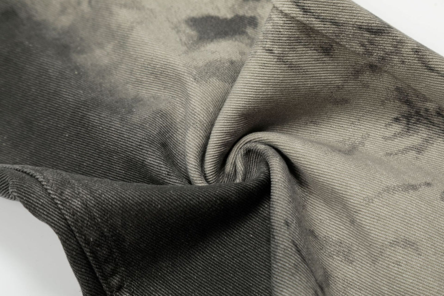 Washed Graphic Design Wide-Leg Straight Denim Jeans WN16807