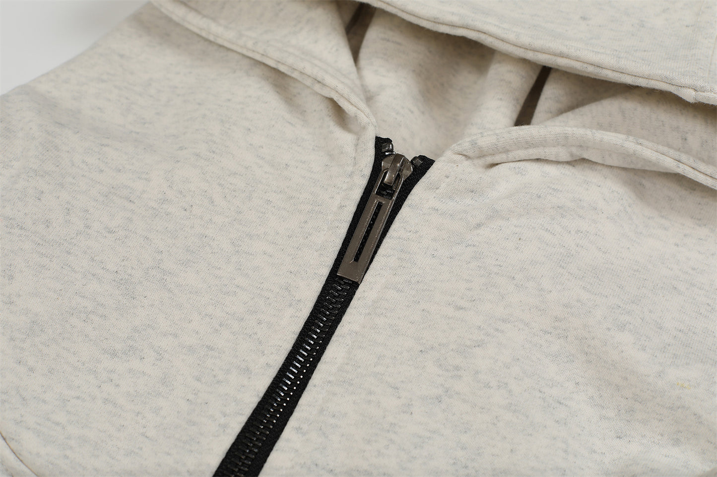 Suede Half-Zipper Pullover Hoodie WN11499