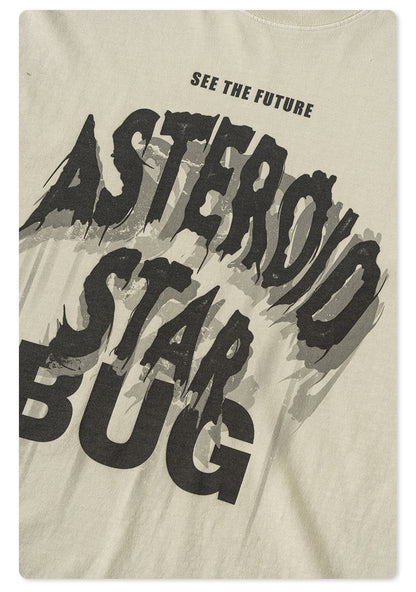 Washed Round Neck Pure Cotton Short Sleeve T-Shirt WN7832