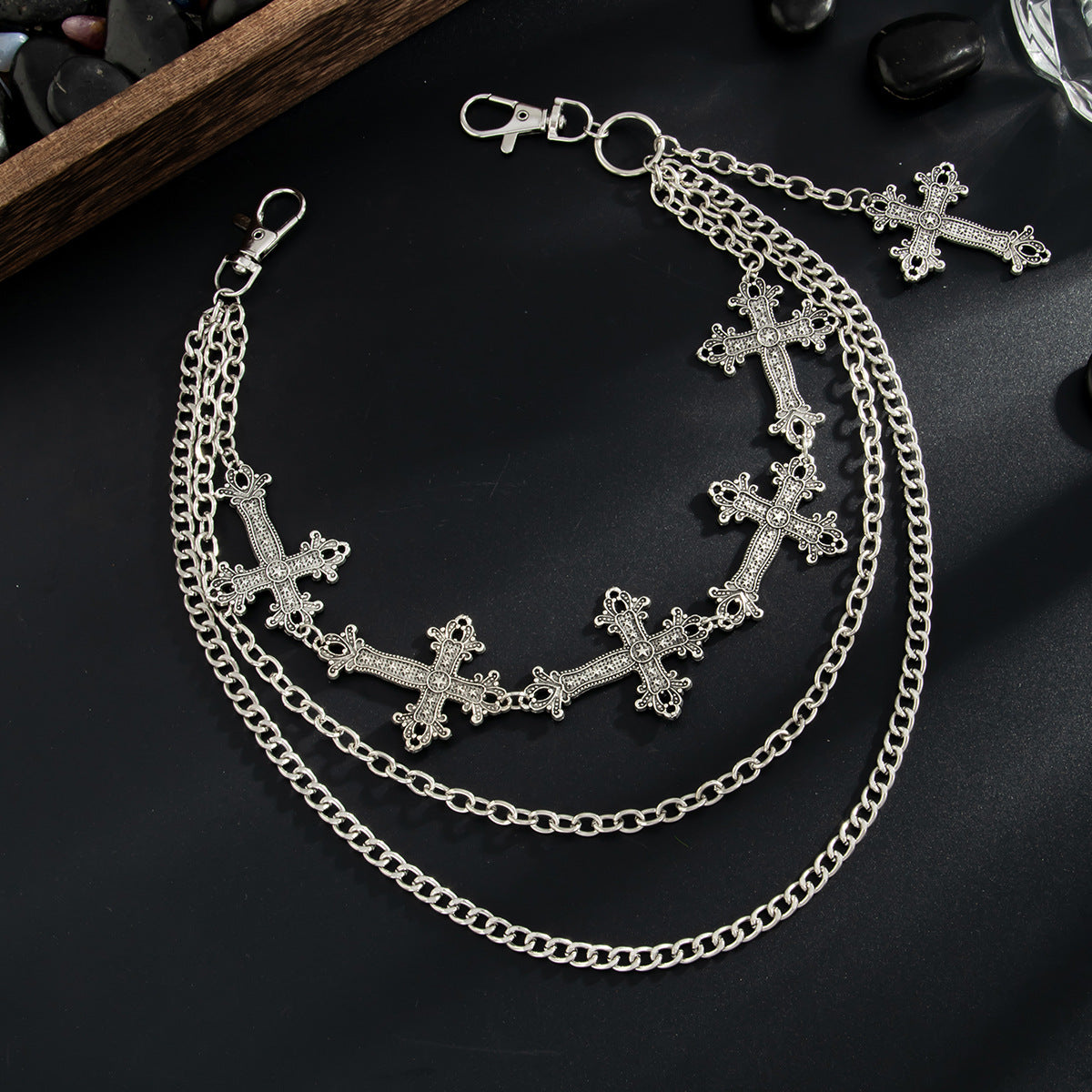 Cross Pendant Pants Chain WN21073
