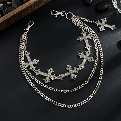 Cross Pendant Pants Chain WN21073
