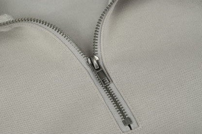 Tie-Dye Contrast Panel Half-Zip Hoodie WN28052