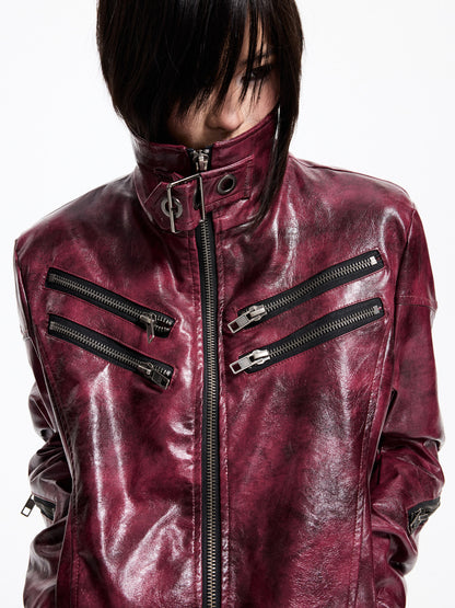 Detachable Fur Collar YKK Zipper Fitted Jacket WN27337