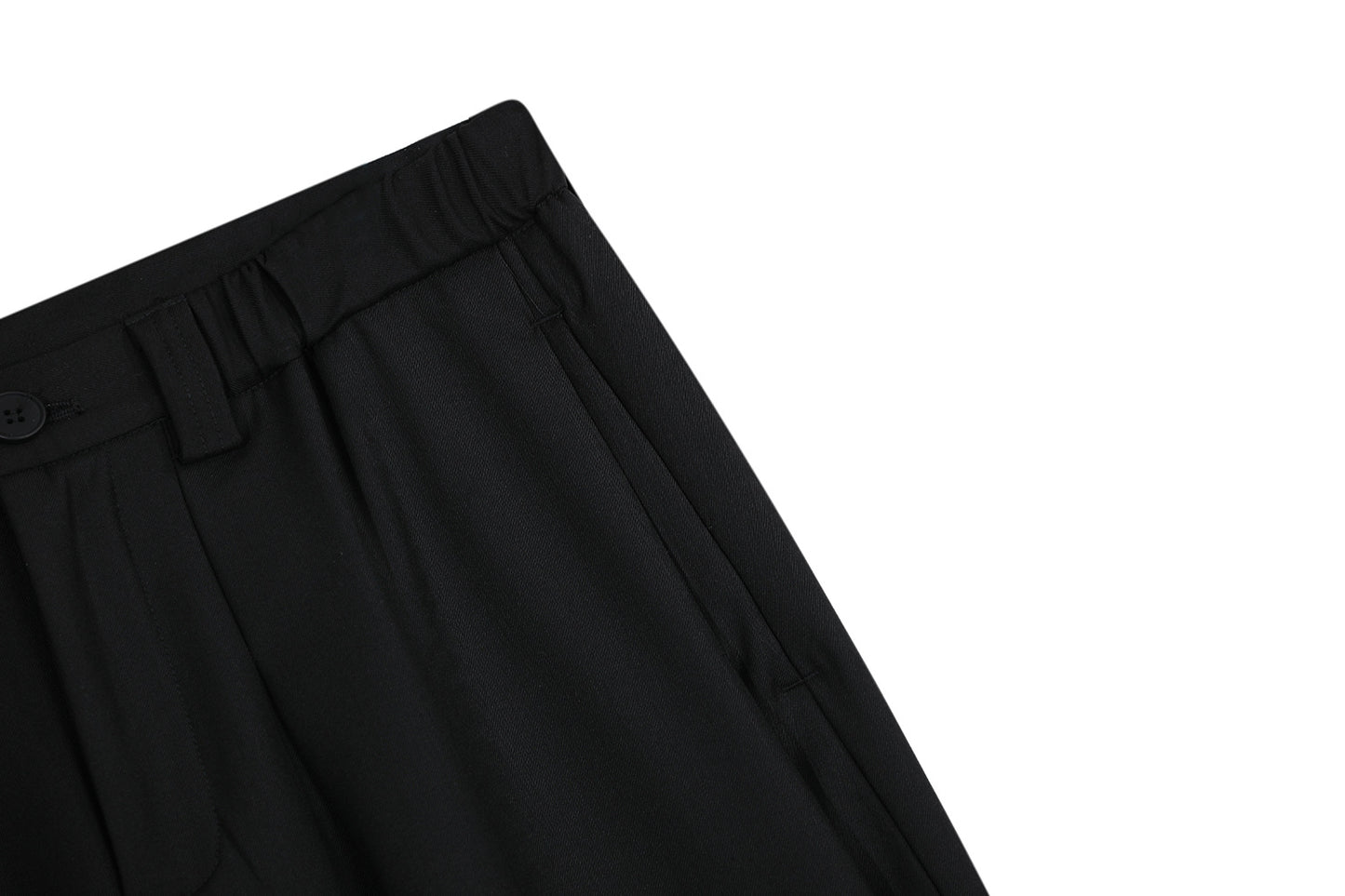 Wide Leg Pleats Half Trousers WN25967