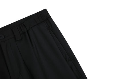 Wide Leg Pleats Half Trousers WN25967