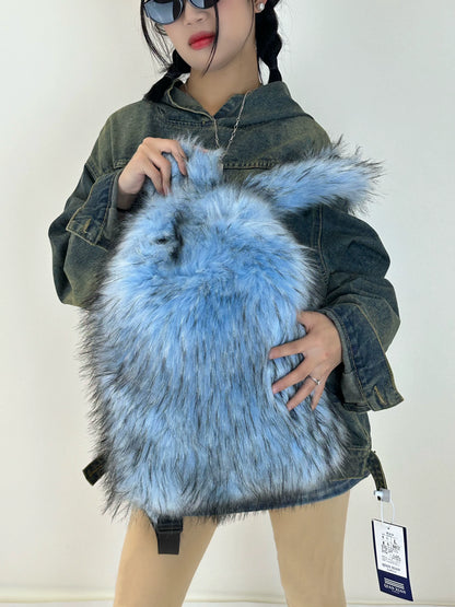 Plush Tassel Backpack WN20548-K2