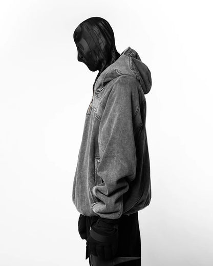 Eye-Opening Long-Zipper Hoodie WN27928
