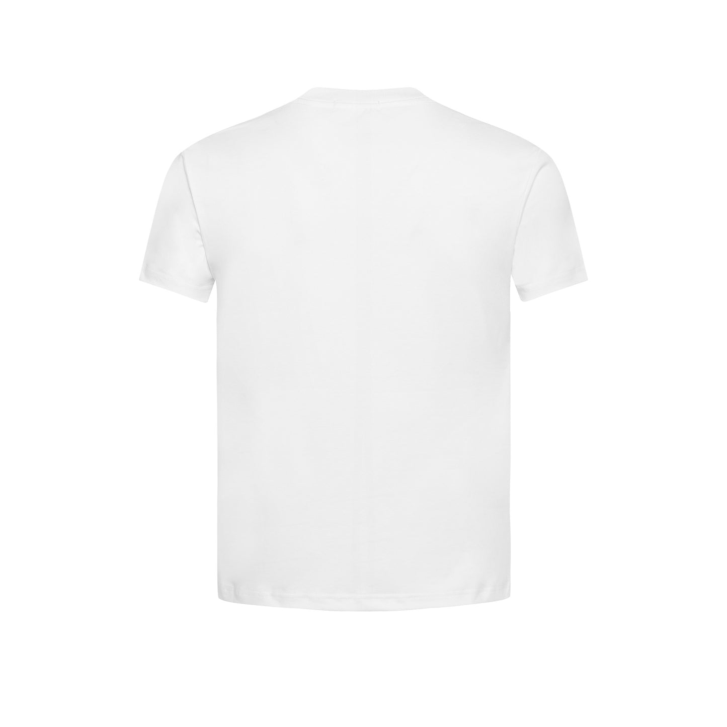 Sorona Figure Print Small Collar Short Sleeve T-Shirt WN25890