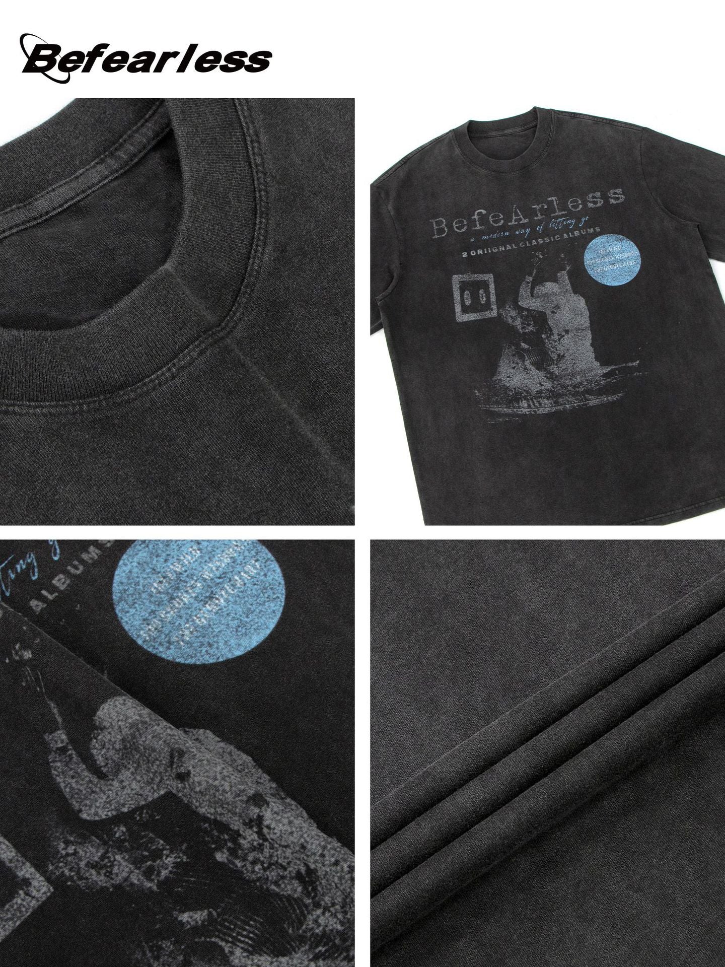 Washed Graphic Oversize Short Sleeve T-Shirt WN26383