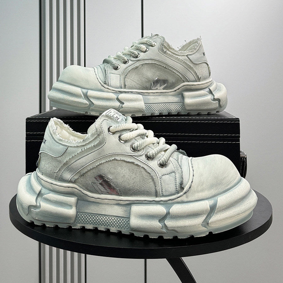 Panel Platform Chunky Sole Sneakers WN24632