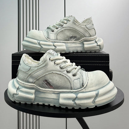 Panel Platform Chunky Sole Sneakers WN24632