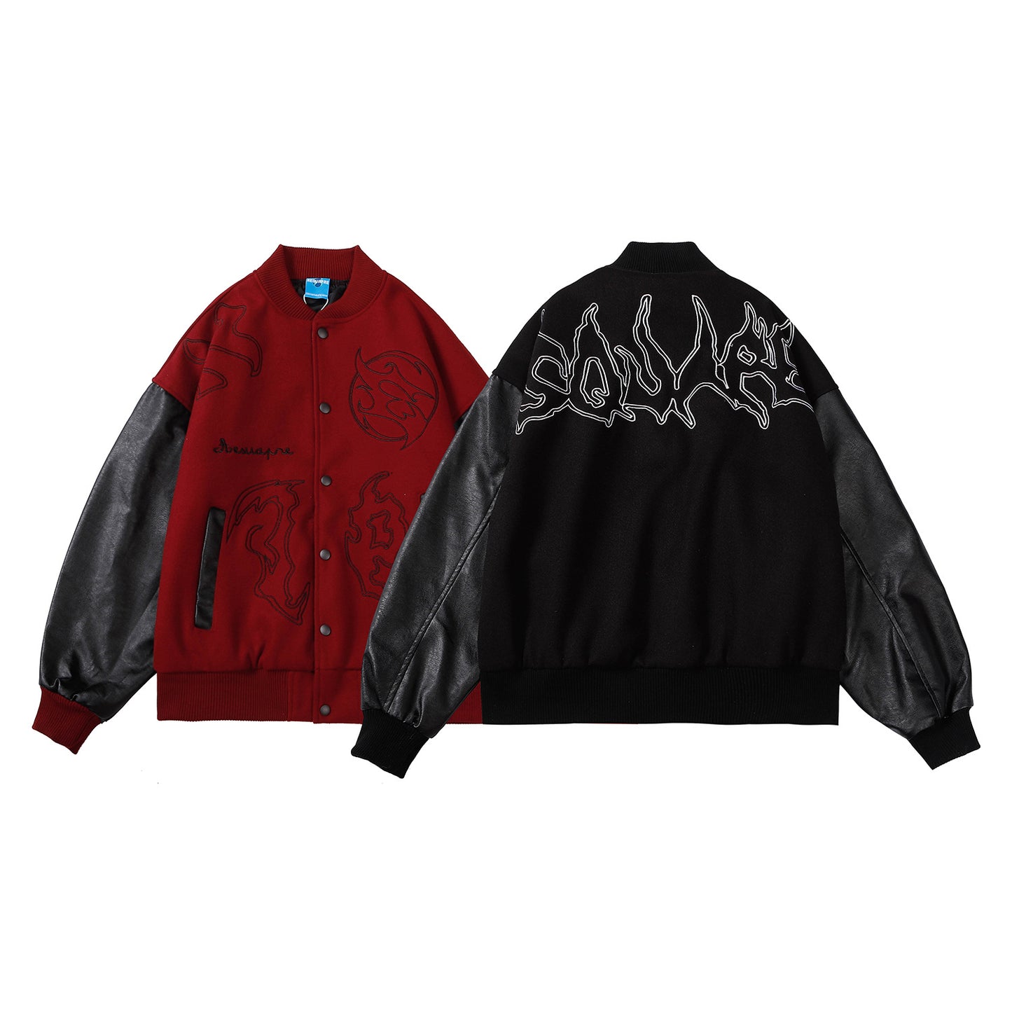 Graffiti Embroidery Baseball Jacket WN11133