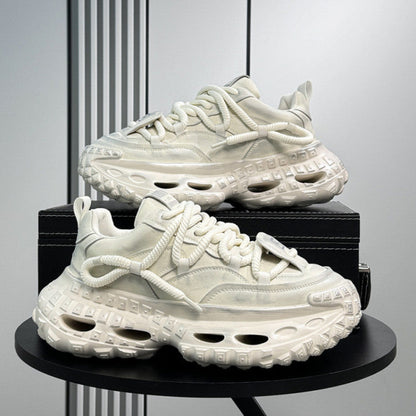 Platform Chunky Cutout Sole Lace-Up Sneakers WN24812