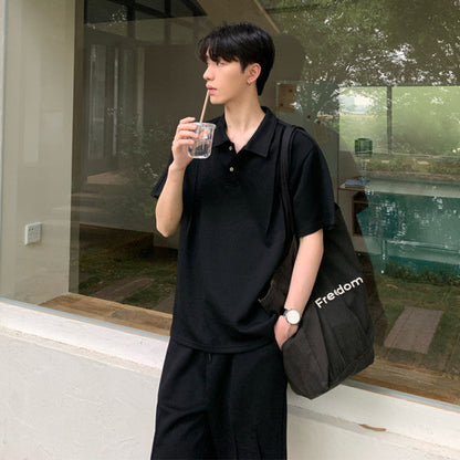 Short Sleeve Polo Shirt & Half Pants Setup WN24927