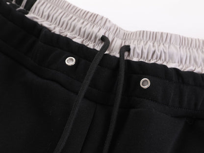 Contrast Panel Side-Stripe Wide Leg Sweatpants WN27912